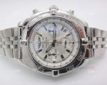 Replica Breitling Chronomat SS Silver Dial Chronograph Watch
